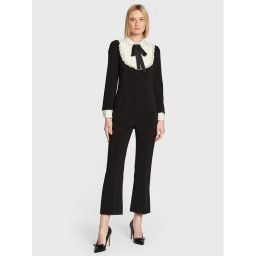 Red Valentino Kezeslábas 1R3VEB70691 Fekete Slim Fit