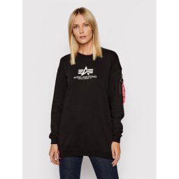 Alpha Industries Pulóver Basic 128053 Fekete Oversize