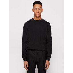 Boss Sweater Pacas-L 50442138 Fekete Regular Fit