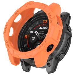 TPU HALF COVER Borító Garmin Fenix 7X / 7X Pro narancshoz