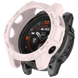 TPU HALF COVER Huzat Garmin Fenix 7X / 7X Pro készülékhez, világos rózsaszín