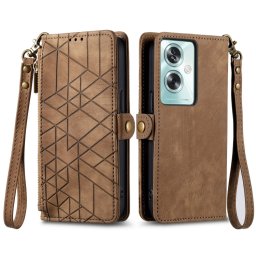 GEOM pénztárca tok Oppo A79 5G barna