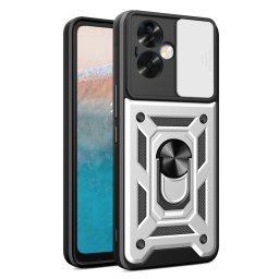 GYŰRŰ KAMERA Borító tartóval Oppo A79 5G ezüsthöz