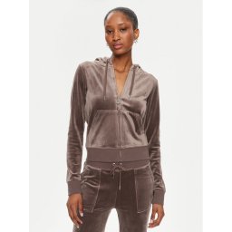 Juicy Couture Pulóver Robertson JCAP176 Barna Slim Fit