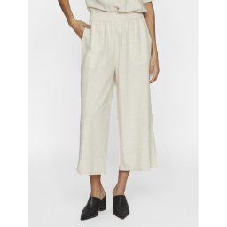 Vila Culotte nadrág Prisilla 14096234 Barna Straight Fit