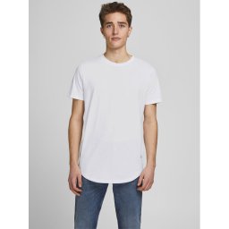 Jack&Jones Póló Noa 12113648 Fehér Long Line Fit