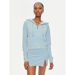 Juicy Couture Pulóver Madison JCWA122001 Kék Slim Fit