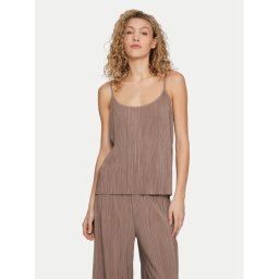 Vila Felső Plisa 14096337 Barna Relaxed Fit