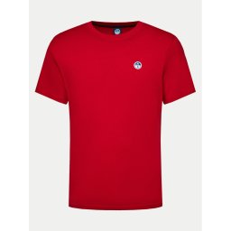 North Sails Póló Bollo 692970 Piros Regular Fit