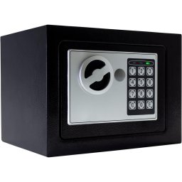 Digitális széf pénz, ékszerek, iratok, értéktárgyak tárolására - fekete