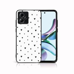 PROTEMIO MY ART Védőburkolat a Motorola Moto G54 5G / G54 5G Power Edition számára BLACK HEARTS (167)