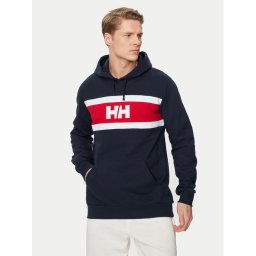 Helly Hansen Pulóver Salt Cotton Hoodie 34474 Sötétkék Regular Fit