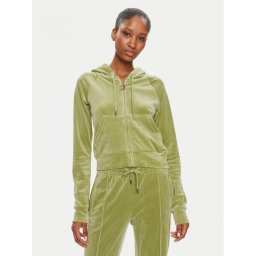 Juicy Couture Pulóver Madison JCWA122001 Zöld Slim Fit