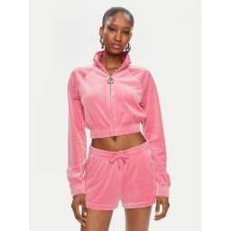 Juicy Couture Pulóver Tasha JCWCT24306 Rózsaszín Slim Fit