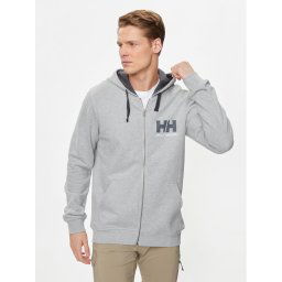 Helly Hansen Pulóver Hh Logo Full Zip Hoodie 34163 Szürke Regular Fit