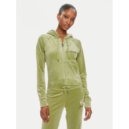 Juicy Couture Pulóver Madison JCWAS23329 Zöld Slim Fit