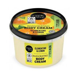 Organic Shop élénkítő testápoló krém mandarinnal és citrommal, 250 ml