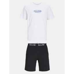 Jack&Jones Junior Póló és rövidnadrág szett Oliver 12257172 Fehér Standard Fit