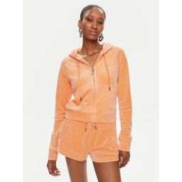 Juicy Couture Pulóver Madison JCWA122001 Narancssárga Slim Fit