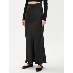 Gina Tricot Maxi szoknya 22969 Fekete Regular Fit