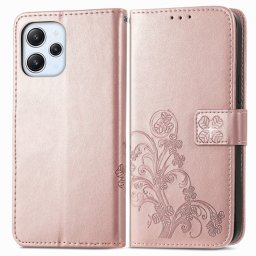 ART FLOWERS Pénztárcahuzat Xiaomi Redmi 12 világos rózsaszín