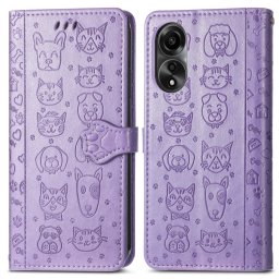 ART ANIMALS Oppo A78 lila pénztárca tok