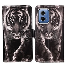 ART pénztárcavédő Motorola Moto G34 5G BLACK TIGER telefonhoz