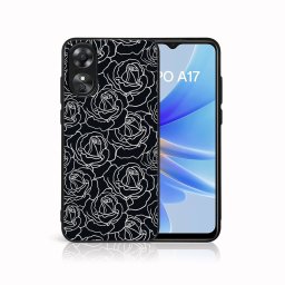 PROTEMIO MY ART Védőburkolat a Oppo-hoz A17 ROSES (172)