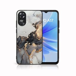PROTEMIO MY ART Védőburkolat a Oppo A17-hez GREY MARBLE (140)