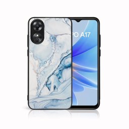 PROTEMIO MY ART Védőburkolat a Oppo-hoz A17 LIGHT BLUE (149)