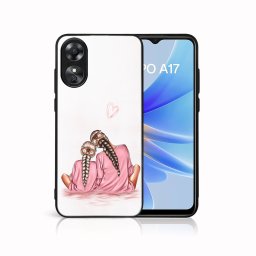 PROTEMIO MY ART Védőburkolat a Oppo-hoz A17 LÁNYA (114)