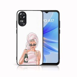 PROTEMIO MY ART Védőburkolat a Oppo-hoz A17 CHAMPAGNE (134)