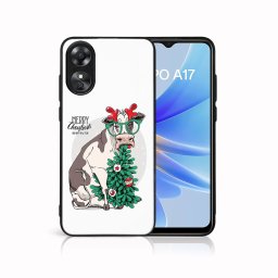 PROTEMIO MY ART Karácsonyi kivitelű borító Oppo A17 VIDÁM CHRISTMAS (074)