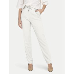 ONLY Szövet nadrág Caro Poptrash 15278710 Fehér Comfort Fit
