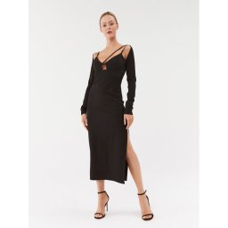 Hugo Koktélruha Kitana 50498112 Fekete Slim Fit