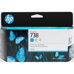 HP 738 (498N5A) - eredeti patron, cyan (azúrkék)