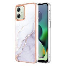 IMD MARBLE Motorola Moto G54 5G / G54 5G Power Edition WHITE védőburkolat