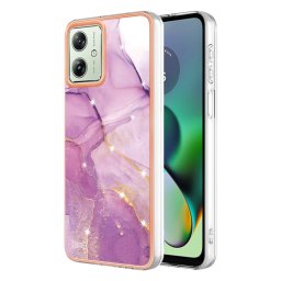IMD MARBLE Motorola Moto G54 5G / G54 5G Power Edition PURPLE védőburkolat