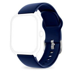 ICE smart 1.0 és 2.0, 1,96 - Sötétkék, ezüst szilikon szíj - (021418)