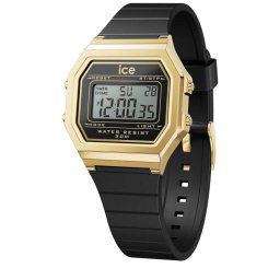 ICE digit retro - Fekete arany, női karóra - 32 mm (022064)