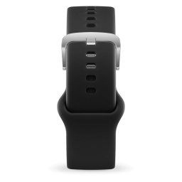 ICE smart 1.0 és 2.0, 1,96 - Fekete, ezüst szilikon szíj - (022314)