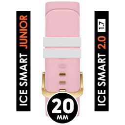 ICE smart junior 2.0, 1,70 - Rózsaszín, arany szilikon szíj - 022316)