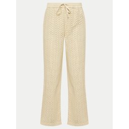 Roxy Kötött nadrág Mood Moving ERJX603395 Ekru Regular Fit