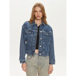Pieces Farmer kabát Alfi 17148808 Kék Regular Fit