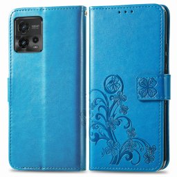 ART FLOWERS Pénztárcavédő Motorola Moto G72 kék