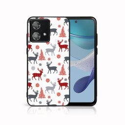 PROTEMIO MY ART Karácsonyi dizájnú borító Motorola Edge 40 Neo DEER (068)