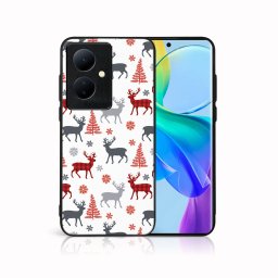 PROTEMIO MY ART Karácsonyi kivitelű borító Vivo V29 Lite 5G DEER (068)