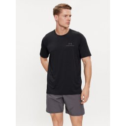 Under Armour Technikai póló Ua Rush Energy Ss 1383973-001 Fekete Loose Fit