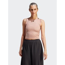 adidas Felső Print Clash Yoga Tank Top HY2601 Barna