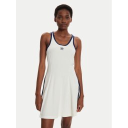 adidas Hétköznapi ruha IR7468 Fehér Slim Fit